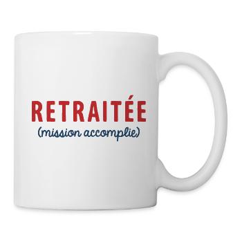 Retired Mission Accomplished Humor Retirement - Mug - white - Right