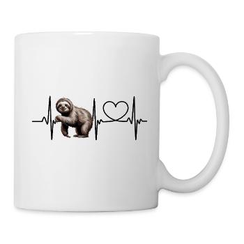 Imprimé paresseux décontracté pour les amoureux des animaux - Mug blanc - blanc - Droite