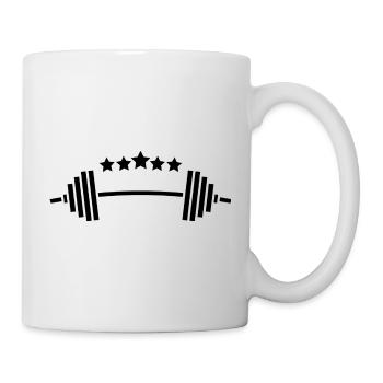 Weights & Stars: Fitness Power Design - Mug - white - Right