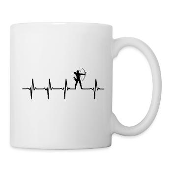 Tir à l'arc Heartbeat archery - Mug blanc - blanc - Droite