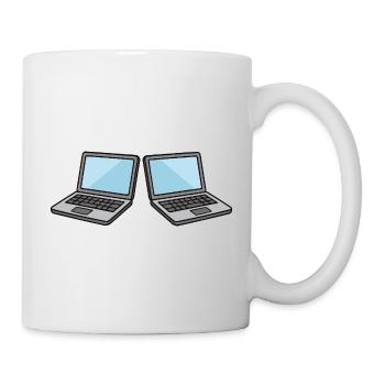 Double Laptops Collaboration - Mug - white - Right