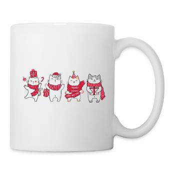 cat in christmas - Mug - white - Right