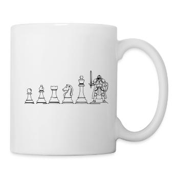 Spielfigur Brettspiel Evolution: Lustiges Design - Tasse - Weiß - Rechts