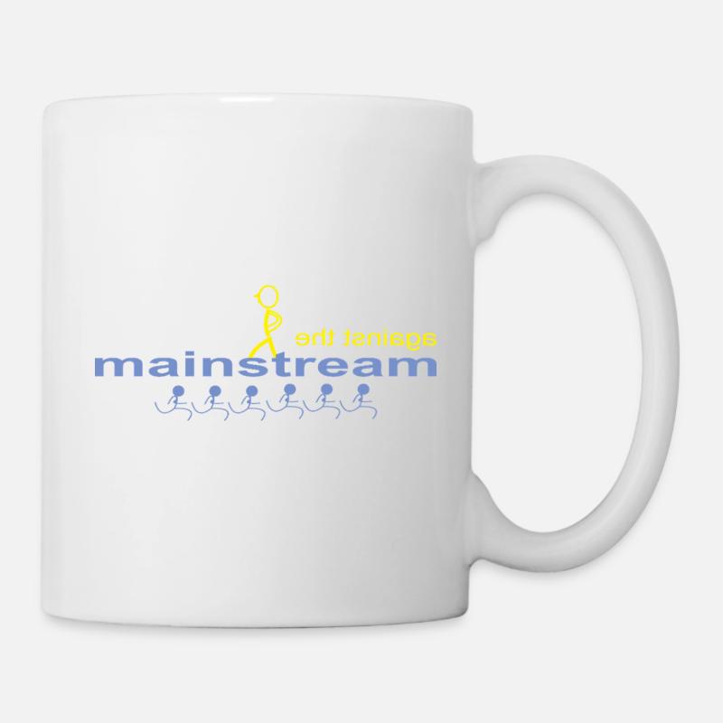 against_the_mainstream - Tasse - Weiß