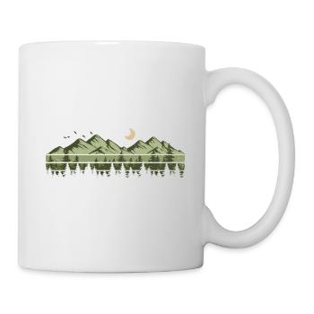 Mountains Forest Nature Trees Outdoor Nature Lovers - Mug - white - Right