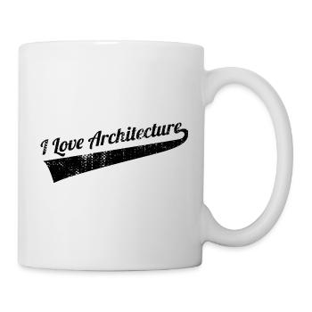 I love architecture - Mug - white - Right