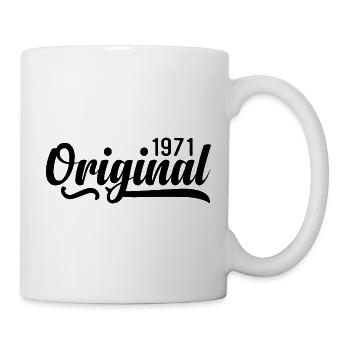 1971 Birthday 54 years old, retro 1971 - Mug - white - Right