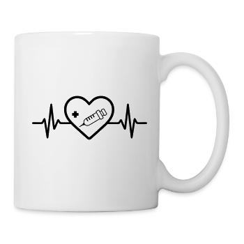 Infirmière Infirmière Médecine du Cœur - Mug blanc - blanc - Droite