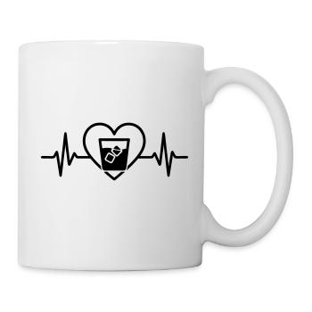 Whisky Heart Glass Aperitif Elegant - Mug - white - Right