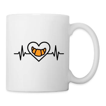 Croissant Heart Breakfast Bakery - Mug - white - Right