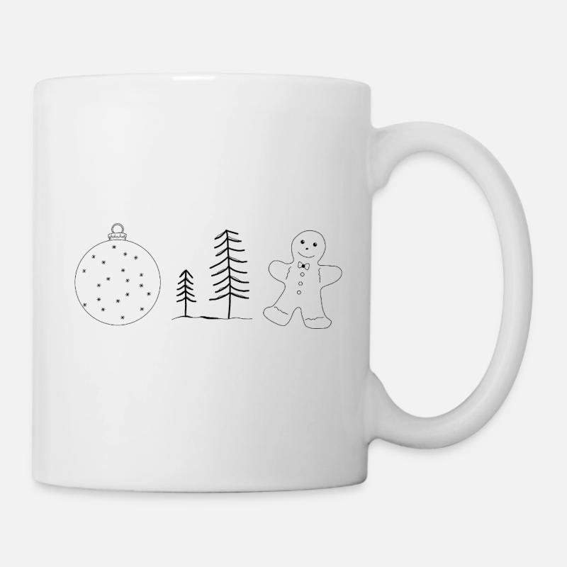 Motifs d’hiver - Mug blanc - blanc