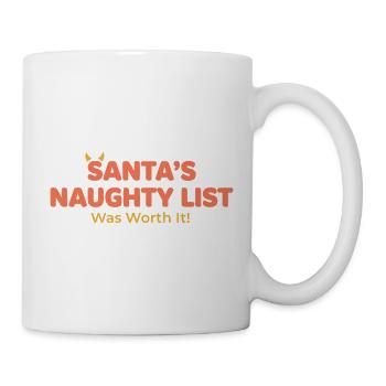 Liste du Père Noël: Ça en valait le coup - Mug blanc - blanc - Droite