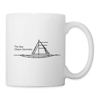Sea Geometry Segelboot - Tasse - Weiß - Rechts