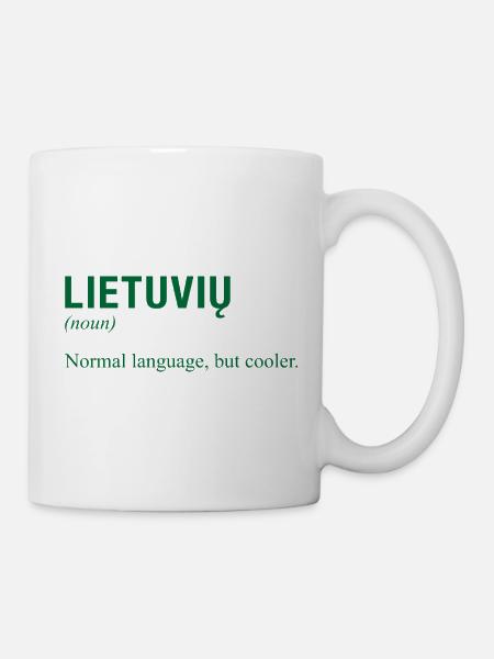 Lithuanian language Litauen - Tasse - Weiß
