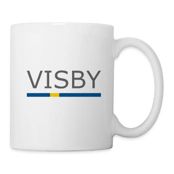 Sweden Flag - Visby - Sverige - Schweden - Tasse - Weiß - Rechts