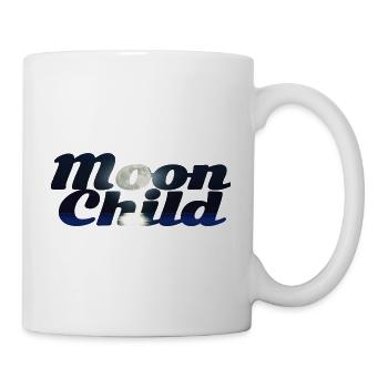 Mondkind-Silhouette-Design - Tasse - Weiß - Rechts