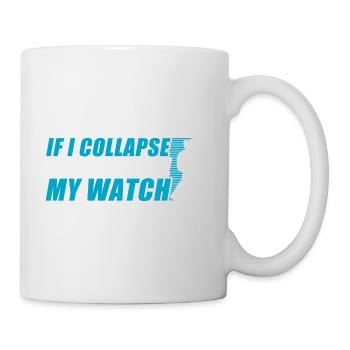 If I collapse funny running jogging runner - Mug - white - Right