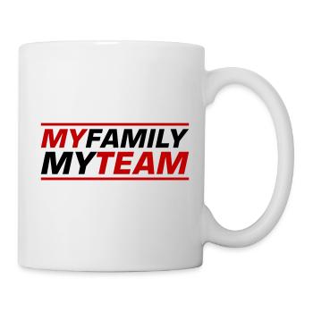 Mon équipe familiale dit - Mug blanc - blanc - Droite