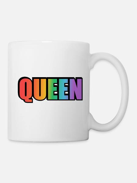 KÖNIGIN REGENBOGEN - Tasse - Weiß