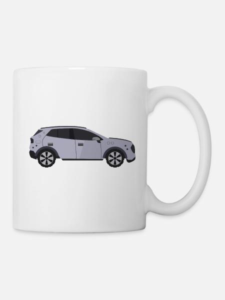 Auto - Tasse - Weiß