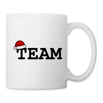 Équipe Chapeau de Noël - Mug blanc - blanc - Droite