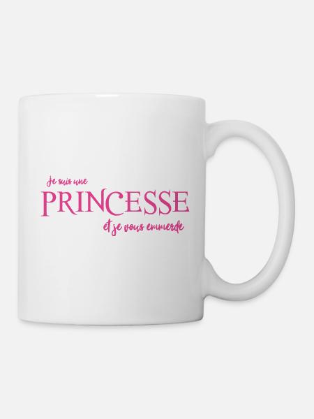logo_princesse_rose - Mug blanc - blanc