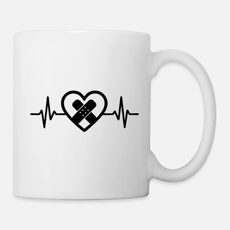 Assistant cœur + Infirmier – Assistant Infirmier Super Parents - Mug blanc - blanc