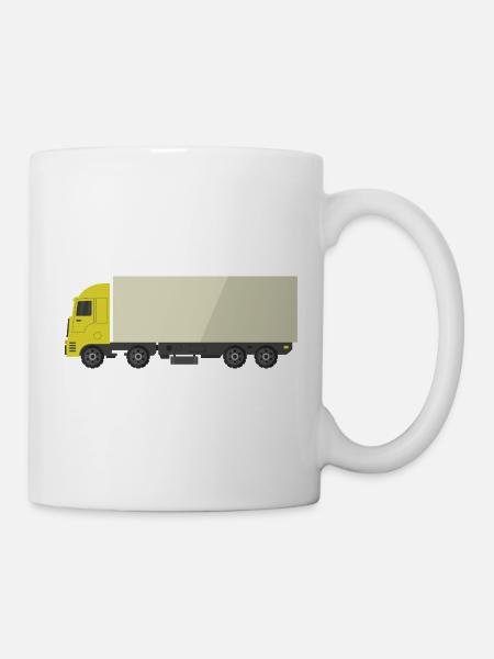 Lkw - Tasse - Weiß
