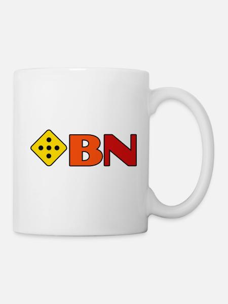 BN Cube Logo Yellow-Orange Red - Mug - white