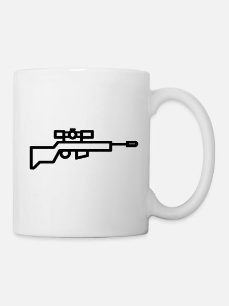 Scharfschütze - Tasse - Weiß
