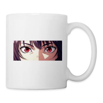 Anime Eyes Red Intense Look Manga Fan - Mug blanc - blanc - Droite