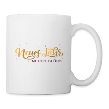 Neues Jahr Neues Glück  - Tasse - Weiß - Rechts
