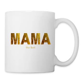 Mama ist die Beste - mein Fels in der Brandung - Tasse - Weiß - Rechts