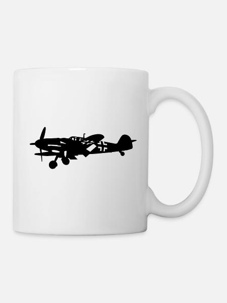 Bf-109 - Tasse - Weiß