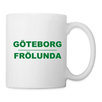 Göteborg Frölunda – Green-black design - Mug - white - Right