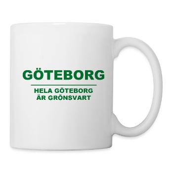 Gothenburg - The whole of Gothenburg is green-black - Mug - white - Right