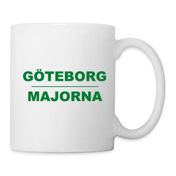 Göteborg Majorna – Green-black design - Mug - white - Right