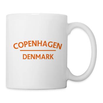 Copenhague – Danemark Textdesign - Mug blanc - blanc - Droite