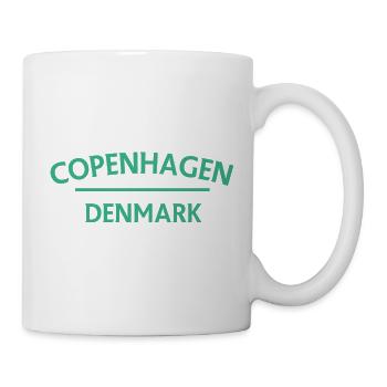 Copenhague – Danemark Textdesign - Mug blanc - blanc - Droite
