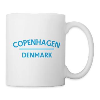 Copenhague – Danemark Textdesign - Mug blanc - blanc - Droite