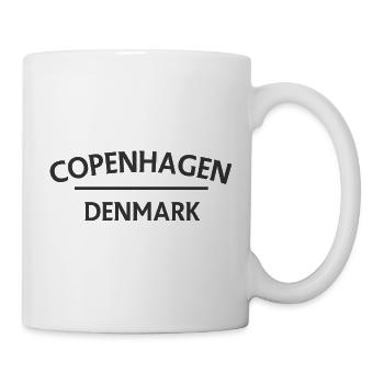 Copenhague – Danemark Textdesign - Mug blanc - blanc - Droite
