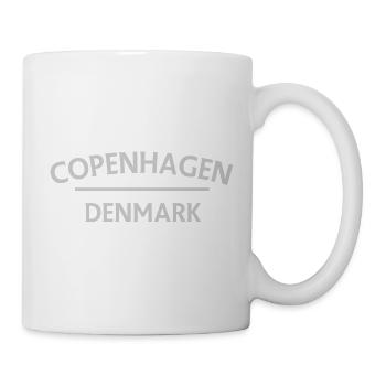 Copenhague – Danemark Textdesign - Mug blanc - blanc - Droite