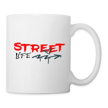Street Life Graffiti  - Tasse - Weiß - Rechts