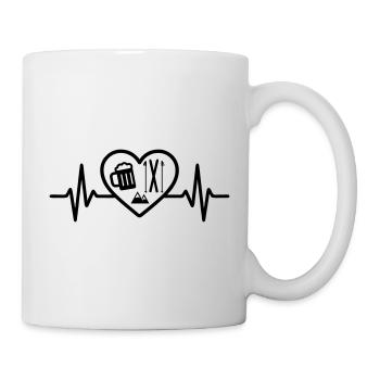 Heart Ski Beer - Mug - white - Right