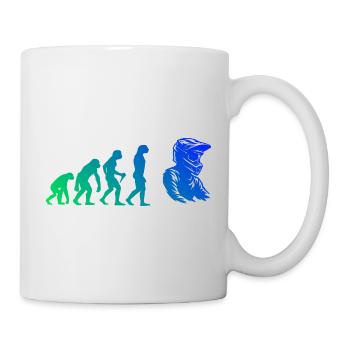 Attention motocross fans, simple statement - Mug - white - Right