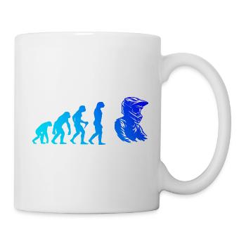 Kompaktes Motocross Design für Motocross - Tasse - Weiß - Rechts
