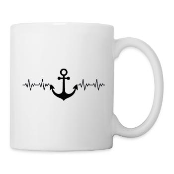 Anchor Captain EKG - Mug - white - Right