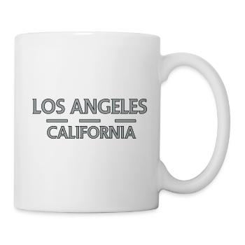 Lignes de Los Angeles Californie - Mug blanc - blanc - Droite