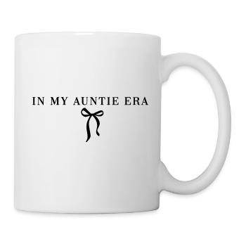 In My Auntie Era Cute Minimal Bow Aunt - Mug - white - Right