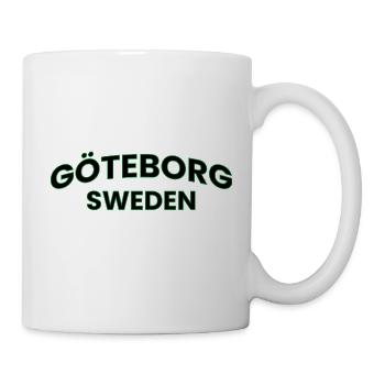Gothenburg Neon Green Text Design - Mug - white - Right